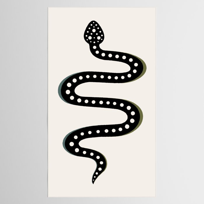 Minimal Snake - Black Tablecloth Gallery Image 2