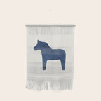 Dala Horse - Navy Blue Wall Hanging Gallery Image 1