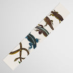 Albertus Seba Snakes And Lizards Blue Table Runner Gallery Image 3