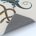 Albertus Seba Snakes And Lizards Blue Rug Gallery Image 4