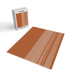 Organic Stripes in Putty and Clay Terracotta Rust Jigsaw Puzzle Gallery Image 2