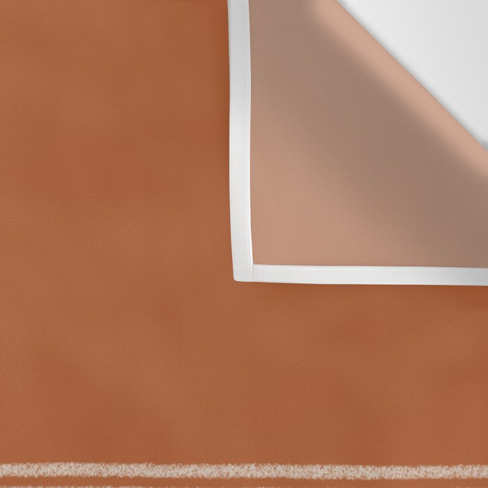 Organic Stripes in Putty and Clay Terracotta Rust Wall Tapestry Gallery Image 3