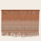 Organic Stripes in Putty and Clay Terracotta Rust Wall Hanging Gallery Image 1