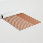 Organic Stripes in Putty and Clay Terracotta Rust Yoga Mat Gallery Image 2