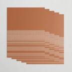Organic Stripes in Putty and Clay Terracotta Rust Wrapping Paper Gallery Image 3