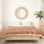 Organic Stripes in Putty and Clay Terracotta Rust Duvet Cover Gallery Image 3