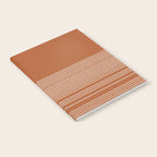 Organic Stripes in Putty and Clay Terracotta Rust Notebook Gallery Image 2