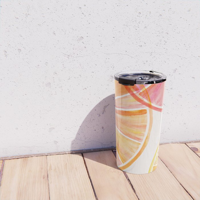 Summer Citrus Party Watercolor Travel Mug Gallery Image 4
