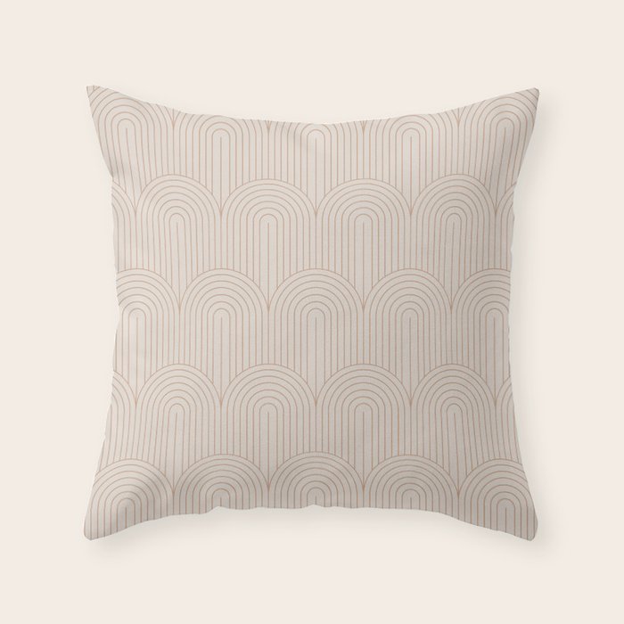 Art Deco Arch Pattern XIV Throw Pillow Gallery Image 6