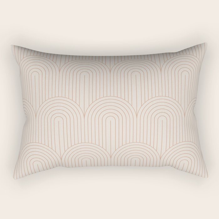 Art Deco Arch Pattern XIV Rectangular Pillow Gallery Image 1