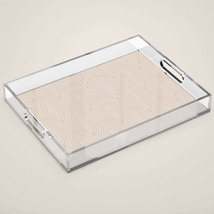 Art Deco Arch Pattern XIV Acrylic Tray Gallery Image 1
