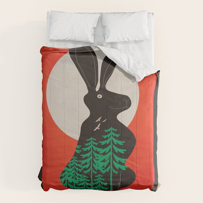 Black Rabbit 3 Comforter Gallery Image 1