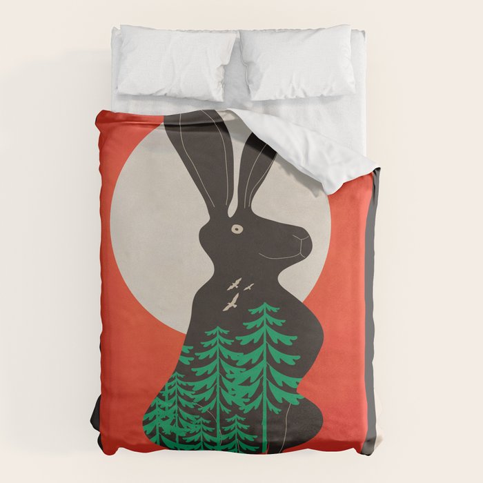 Black Rabbit 3 Duvet Cover Gallery Image 6