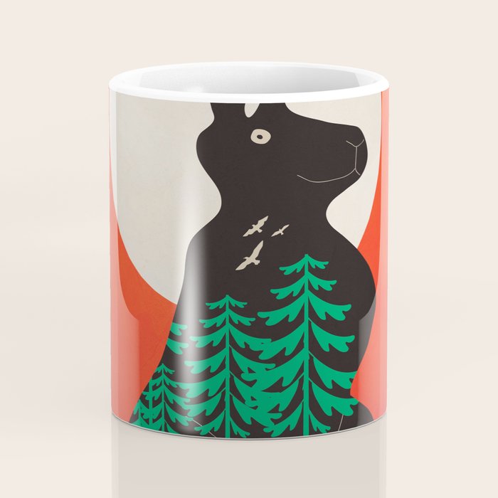 Black Rabbit 3 Coffee Mug Gallery Image 4