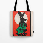 Black Rabbit 3 Tote Bag Gallery Image 1