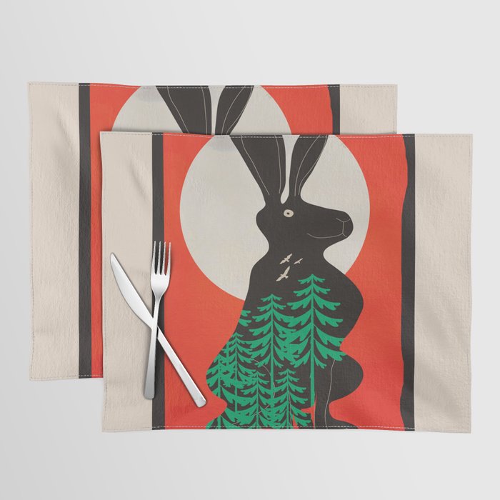 Black Rabbit 3 Placemat Gallery Image 1