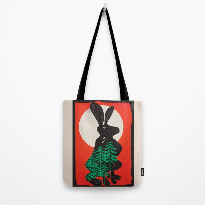 Black Rabbit 3 Tote Bag Gallery Image 2