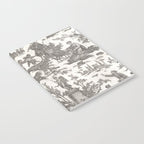 Antique 19th Century French Toile de Jouy Notebook Gallery Image 2
