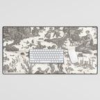 Antique 19th Century French Toile de Jouy Desk Mat Gallery Image 1