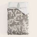 Antique 19th Century French Toile de Jouy Duvet Cover Gallery Image 6