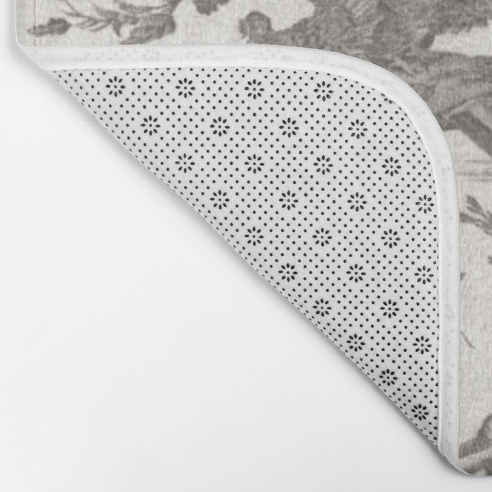 Antique 19th Century French Toile de Jouy Bath Mat Gallery Image 2