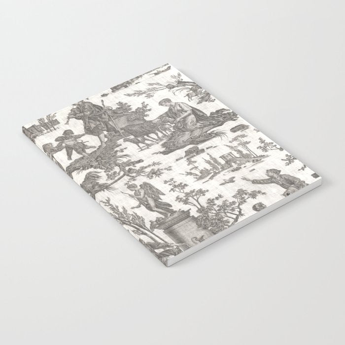 Antique 19th Century French Toile de Jouy Notebook Gallery Image 1