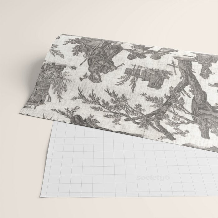 Antique 19th Century French Toile de Jouy Wrapping Paper Gallery Image 2