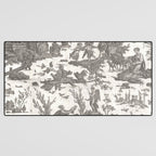 Antique 19th Century French Toile de Jouy Desk Mat Gallery Image 3