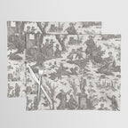 Antique 19th Century French Toile de Jouy Placemat Gallery Image 1