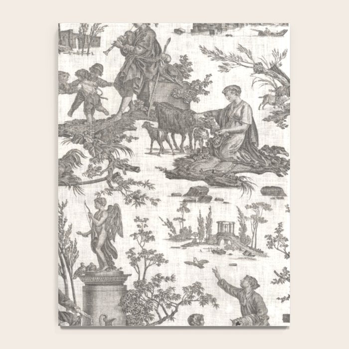 Antique 19th Century French Toile de Jouy Notebook Gallery Image 4