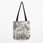Antique 19th Century French Toile de Jouy Tote Bag Gallery Image 2