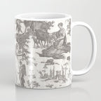 Antique 19th Century French Toile de Jouy Coffee Mug Gallery Image 1