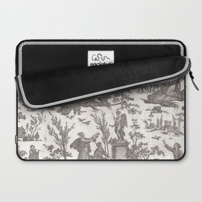 Antique 19th Century French Toile de Jouy Laptop Sleeve Gallery Image 2