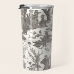 Antique 19th Century French Toile de Jouy Travel Mug Gallery Image 3