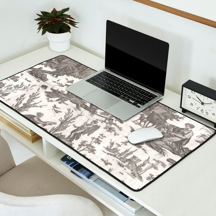 Antique 19th Century French Toile de Jouy Desk Mat Gallery Image 2