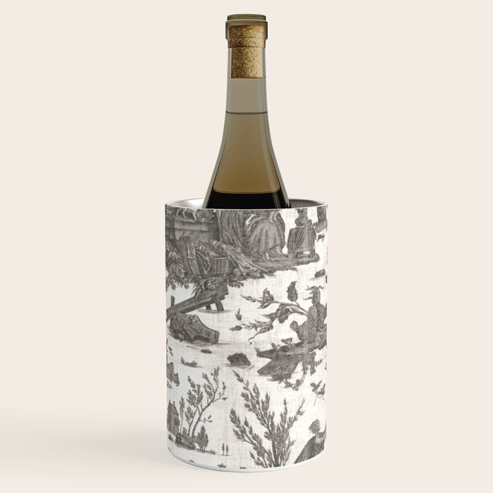 Antique 19th Century French Toile de Jouy Wine Chiller Gallery Image 2