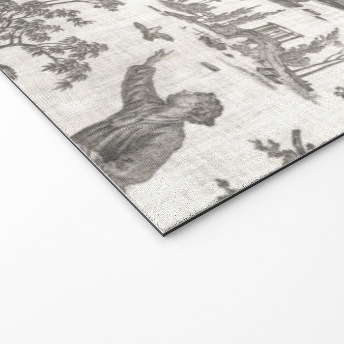 Antique 19th Century French Toile de Jouy Welcome Mat Gallery Image 2