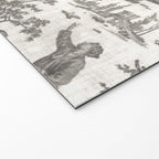 Antique 19th Century French Toile de Jouy Welcome Mat Gallery Image 2