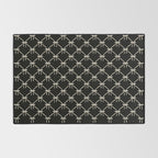 Bows & Ribbons Pattern XLVII Black and White Rug Gallery Image 2