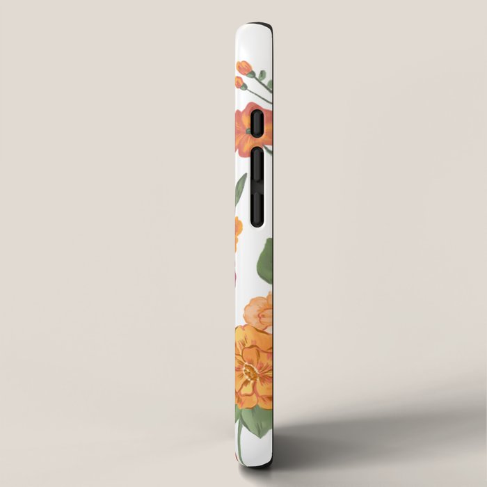 Open book blossom - Orange & pink iPhone Case Gallery Image 2