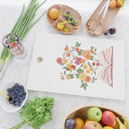 Open book blossom - Orange & pink Cutting Board Gallery Image 2