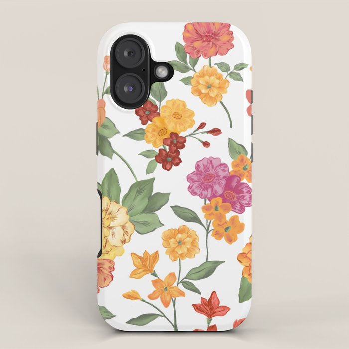 Open book blossom - Orange & pink iPhone Case Gallery Image 1