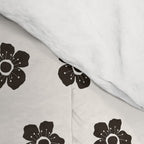 Abstract Black Floral Pattern Comforter Gallery Image 4