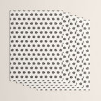 Abstract Black Floral Pattern Wrapping Paper Gallery Image 3