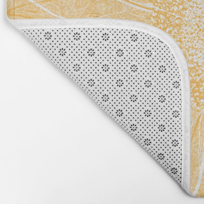 Mandala, Sunflower Prints, Yellow Bath Mat Gallery Image 2