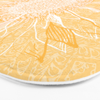 Mandala, Sunflower Prints, Yellow Bath Mat Gallery Image 3