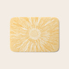 Mandala, Sunflower Prints, Yellow Bath Mat Gallery Image 1