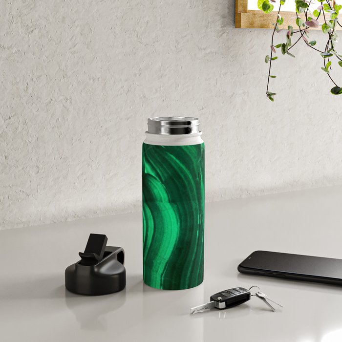 Malachite Texture Water Bottle Gallery Image 4
