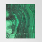 Malachite Texture Throw Blanket Gallery Image 2