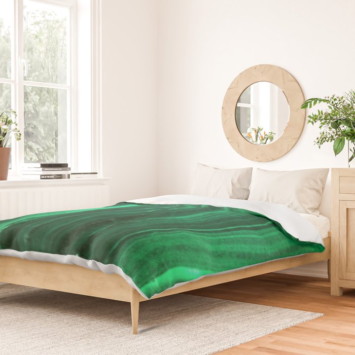 Malachite Texture Duvet Cover Gallery Image 2